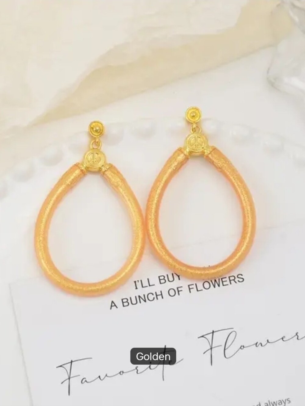 Buddha Bangles Womens Earrings. Gold Color. (Not Budhagilrs)